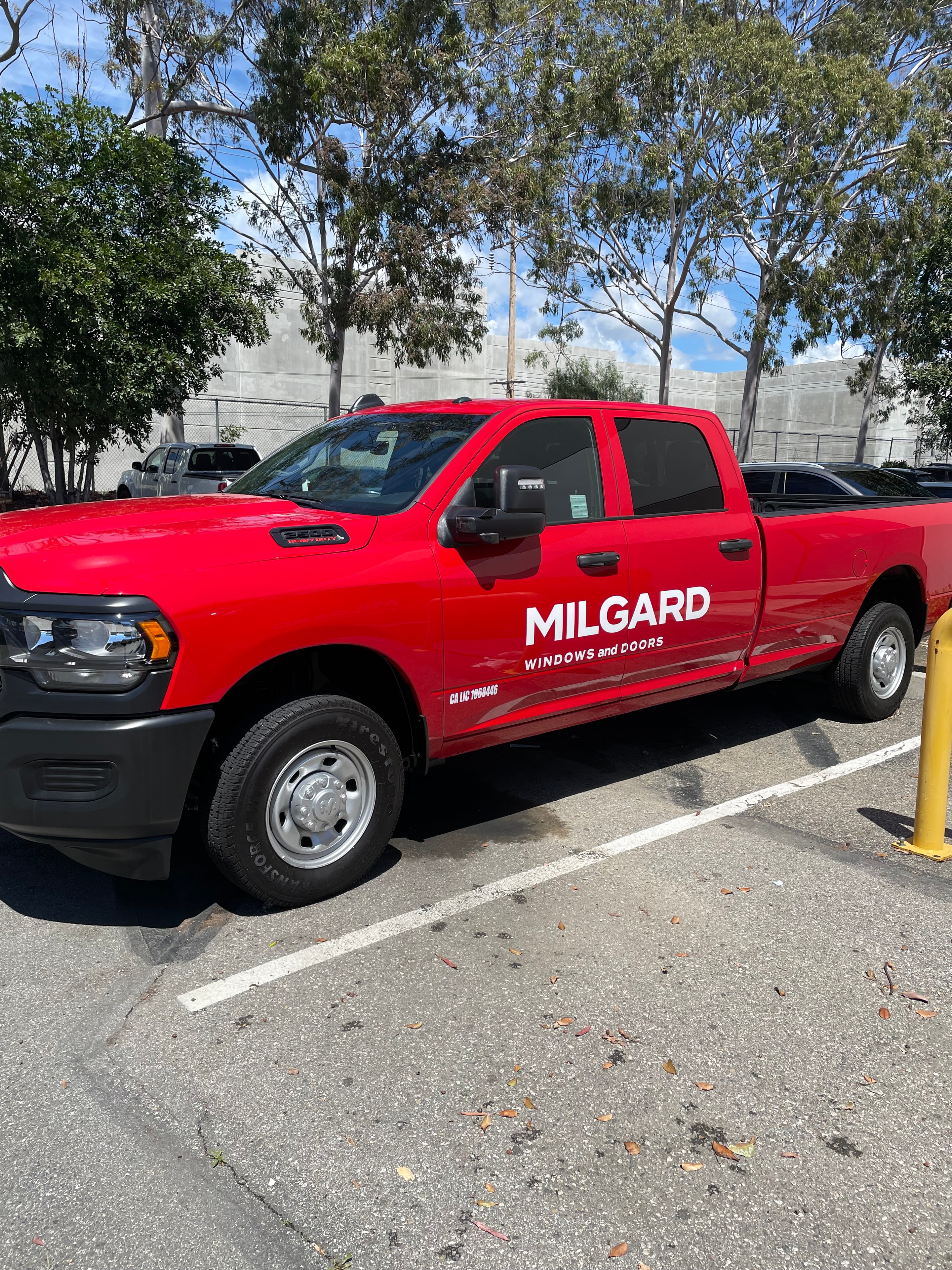 Finished commercial vehicle wrap installation