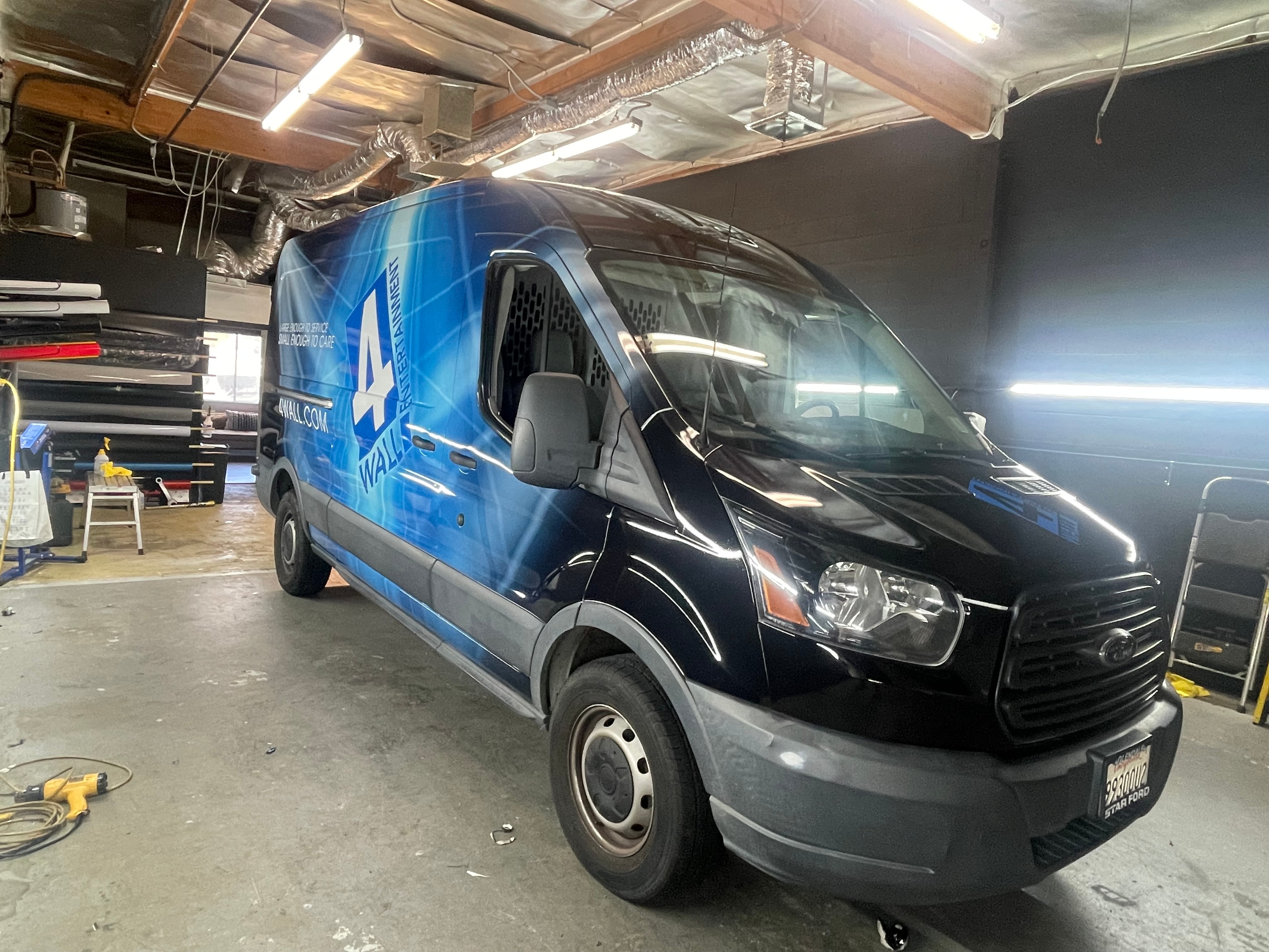 Branded commercial fleet vehicle by SoCal Fleet Wraps